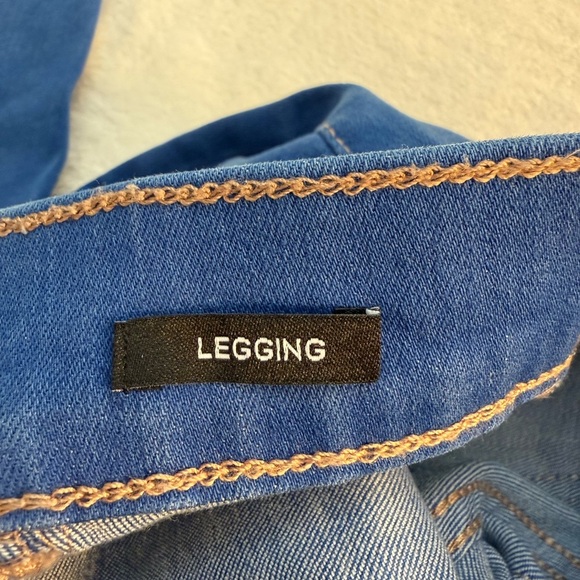 Justice Indigo Wash Distressed Little Girls’ Size 6 Leggings - Picture 6 of 6